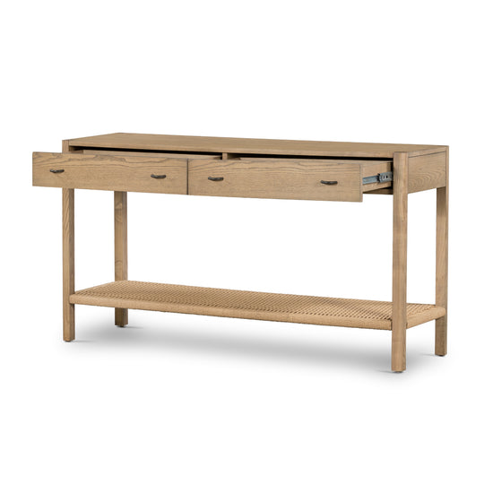Load image into Gallery viewer, Zuma Console - Dune Ash Console Table Four Hands     Four Hands, Mid Century Modern Furniture, Old Bones Furniture Company, Old Bones Co, Modern Mid Century, Designer Furniture, https://www.oldbonesco.com/
