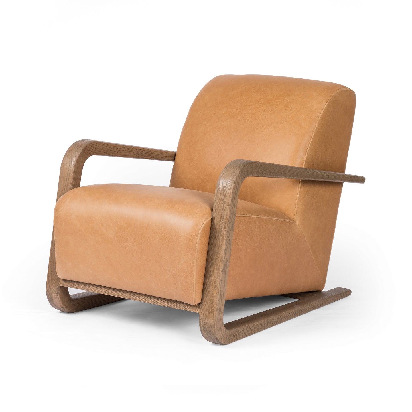Load image into Gallery viewer, Rhimes Chair Palermo ButterscotchLounge Chair Four Hands  Palermo Butterscotch   Four Hands, Mid Century Modern Furniture, Old Bones Furniture Company, Old Bones Co, Modern Mid Century, Designer Furniture, https://www.oldbonesco.com/
