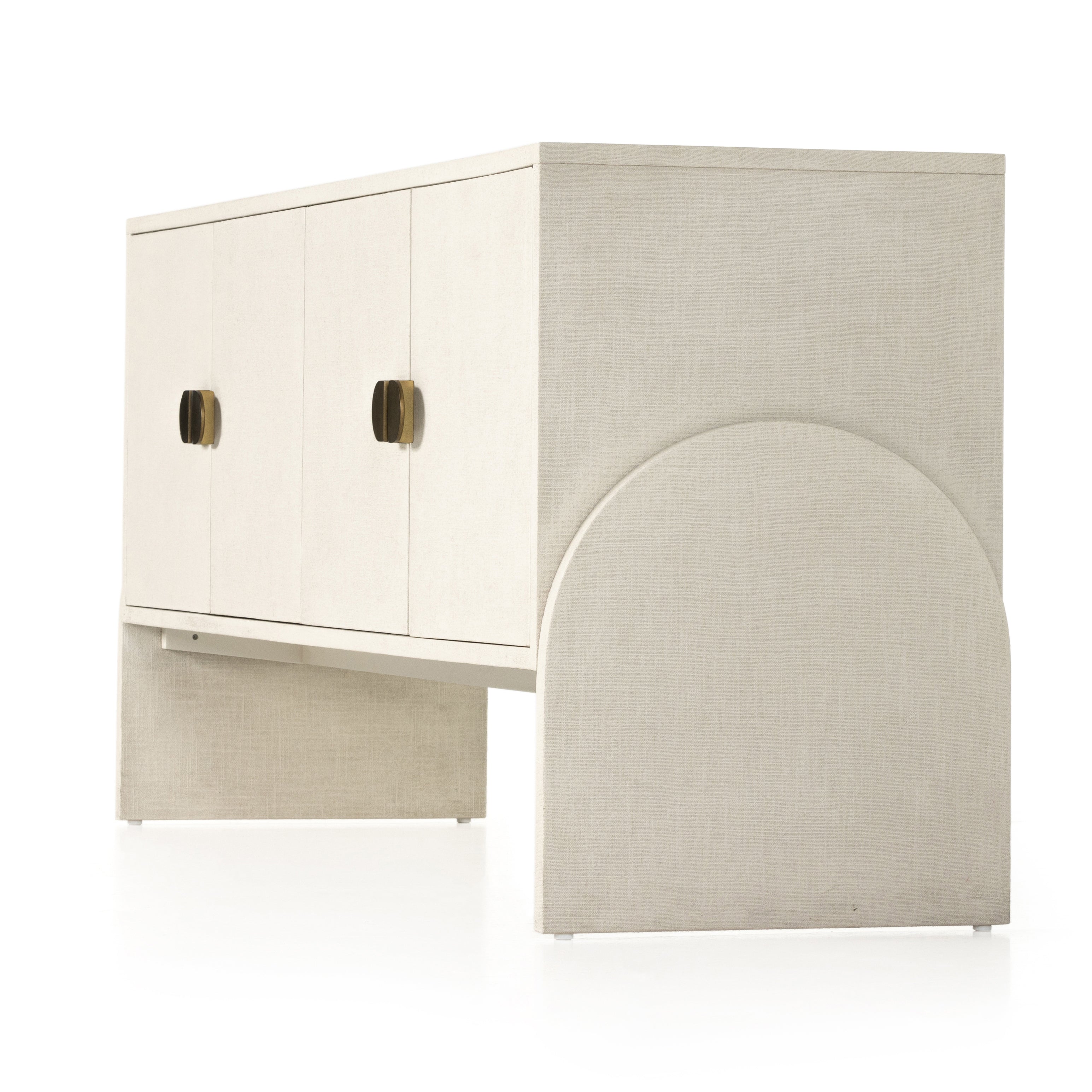 Cressida Sideboard-Ivory Painted Linen Buffets & Sideboards Four Hands     Four Hands, Mid Century Modern Furniture, Old Bones Furniture Company, Old Bones Co, Modern Mid Century, Designer Furniture, https://www.oldbonesco.com/