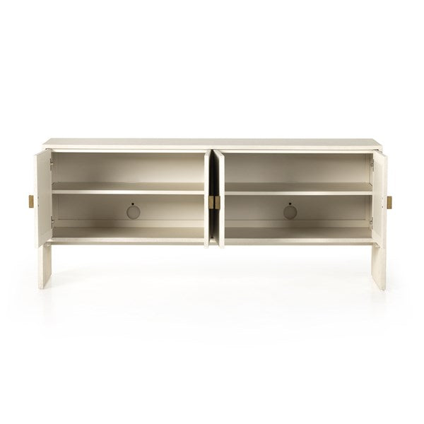 Cressida Sideboard-Ivory Painted Linen Buffets & Sideboards Four Hands     Four Hands, Mid Century Modern Furniture, Old Bones Furniture Company, Old Bones Co, Modern Mid Century, Designer Furniture, https://www.oldbonesco.com/