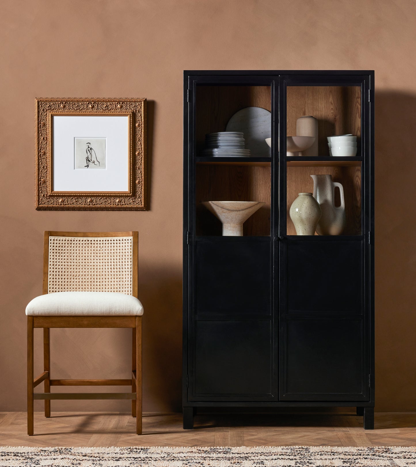 Levine Cabinet-Black Cabinet Four Hands     Four Hands, Mid Century Modern Furniture, Old Bones Furniture Company, Old Bones Co, Modern Mid Century, Designer Furniture, https://www.oldbonesco.com/