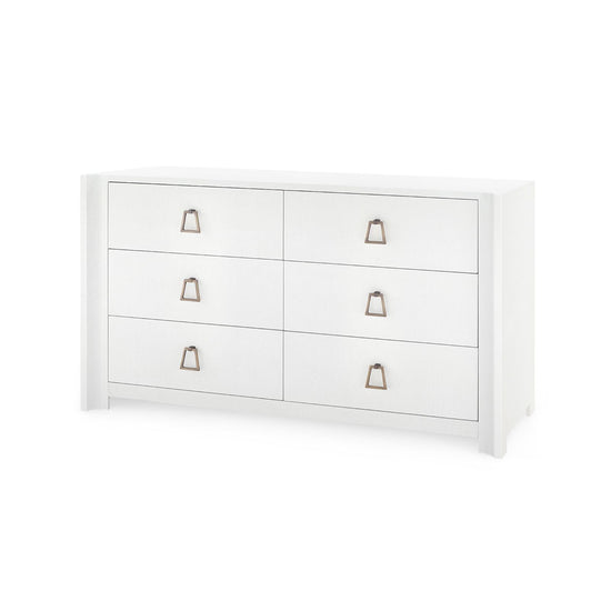 Load image into Gallery viewer, Audrey Extra Large 6-Drawer White / Kelley / Bronze Finish BrassDrawer Bungalow 5  White Kelley Bronze Finish Brass Four Hands, Burke Decor, Mid Century Modern Furniture, Old Bones Furniture Company, Old Bones Co, Modern Mid Century, Designer Furniture, https://www.oldbonesco.com/
