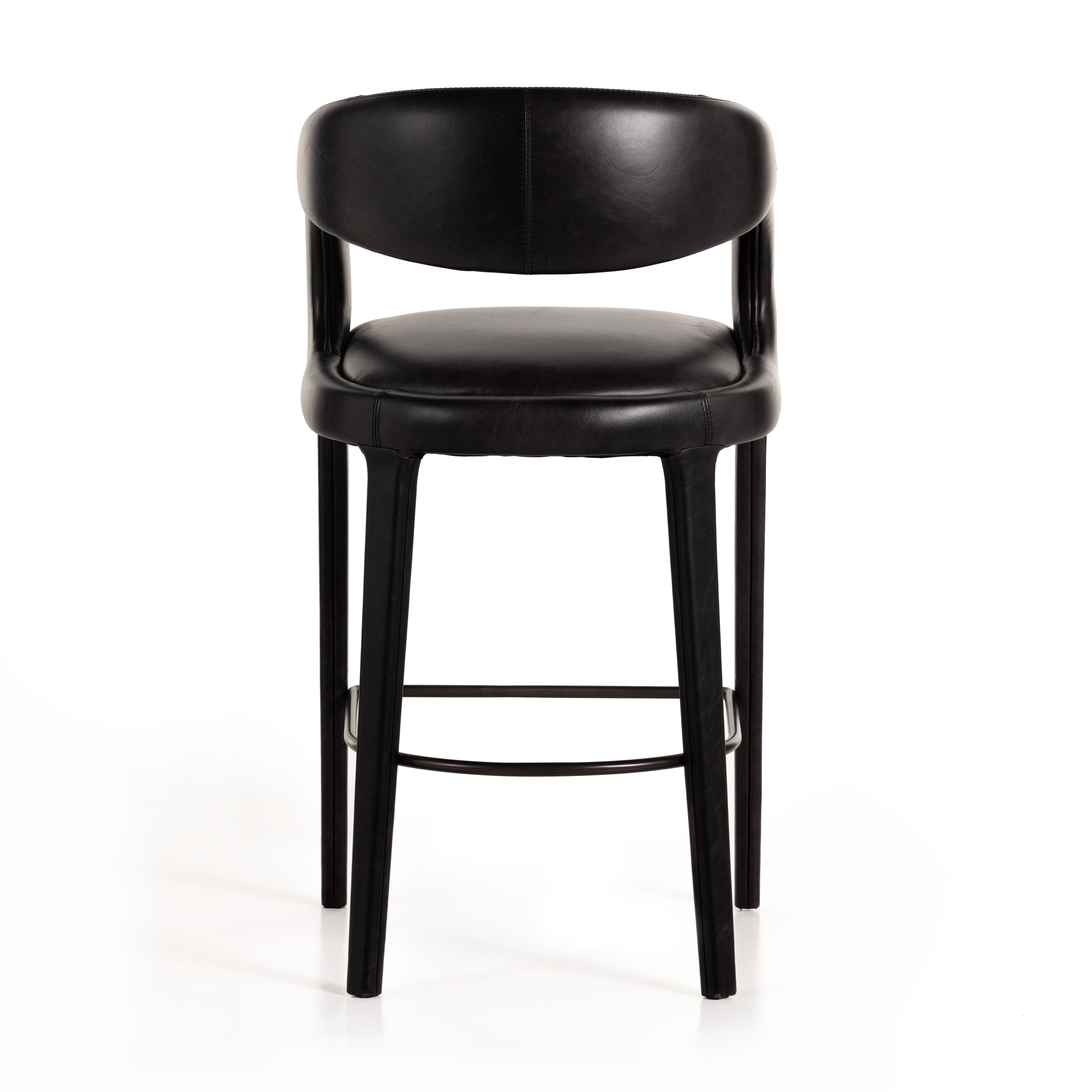 Hawkins Stool BAR AND COUNTER STOOL Four Hands     Four Hands, Burke Decor, Mid Century Modern Furniture, Old Bones Furniture Company, Old Bones Co, Modern Mid Century, Designer Furniture, https://www.oldbonesco.com/