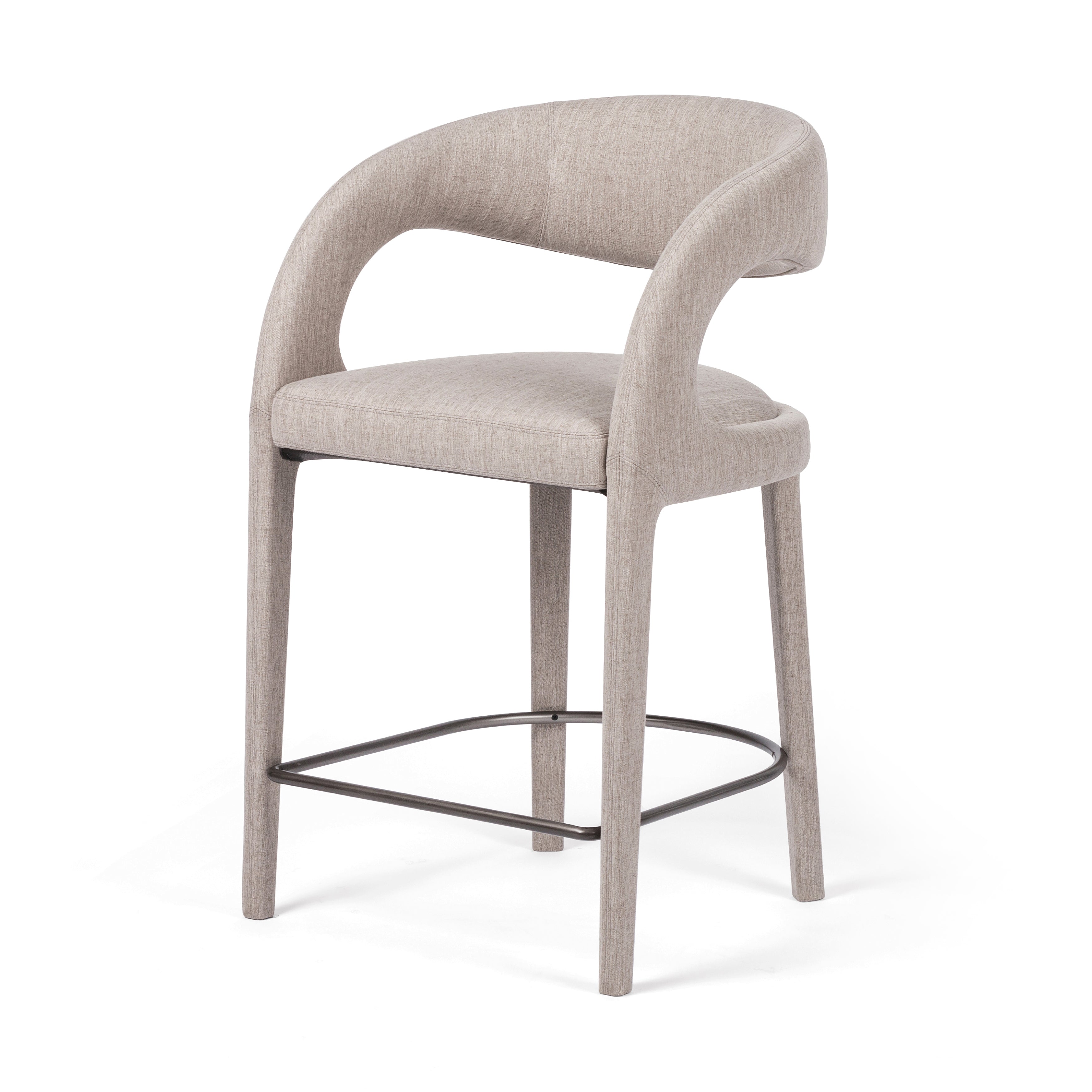 Hawkins Stool Counter / Savile FlannelBAR AND COUNTER STOOL Four Hands  Counter Savile Flannel  Four Hands, Mid Century Modern Furniture, Old Bones Furniture Company, Old Bones Co, Modern Mid Century, Designer Furniture, https://www.oldbonesco.com/