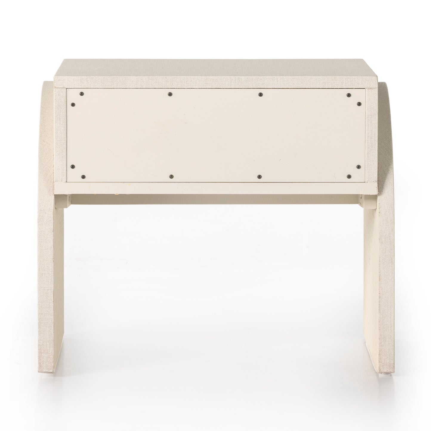 Load image into Gallery viewer, Cressida End Table-Ivory Painted Linen End Tables Four Hands     Four Hands, Mid Century Modern Furniture, Old Bones Furniture Company, Old Bones Co, Modern Mid Century, Designer Furniture, https://www.oldbonesco.com/
