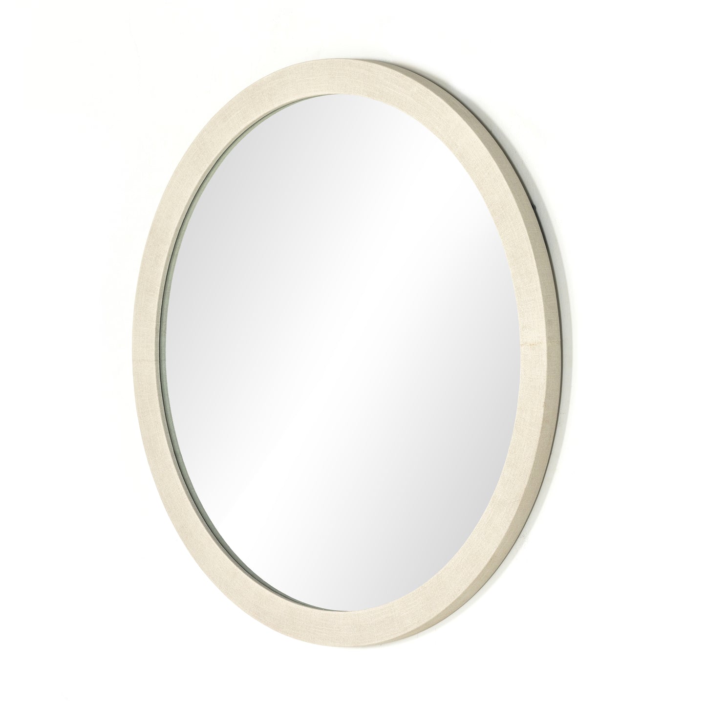 Cressida Wall Mirror-Ivory Painted Linen Mirrors Four Hands     Four Hands, Mid Century Modern Furniture, Old Bones Furniture Company, Old Bones Co, Modern Mid Century, Designer Furniture, https://www.oldbonesco.com/