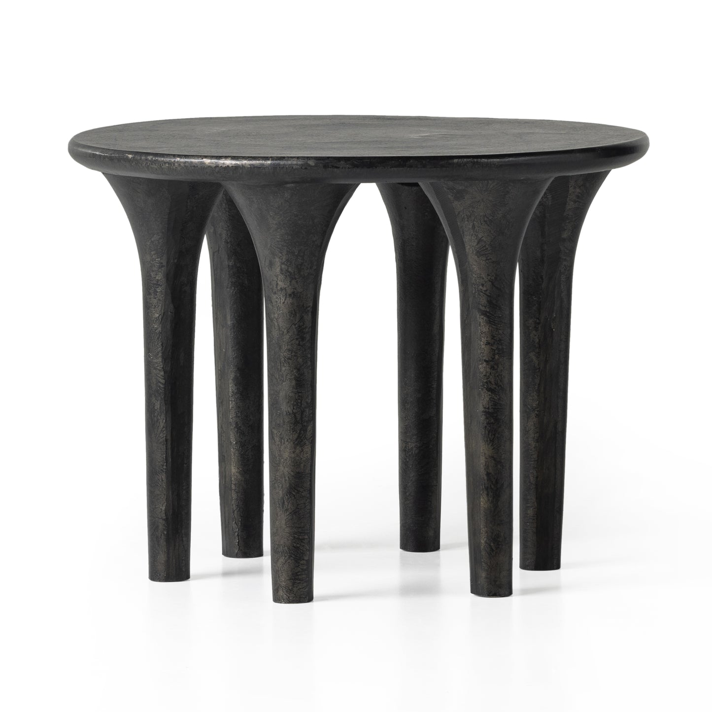 Keldon Dining Table Raw BlackEnd Table Four Hands  Raw Black   Four Hands, Mid Century Modern Furniture, Old Bones Furniture Company, Old Bones Co, Modern Mid Century, Designer Furniture, https://www.oldbonesco.com/