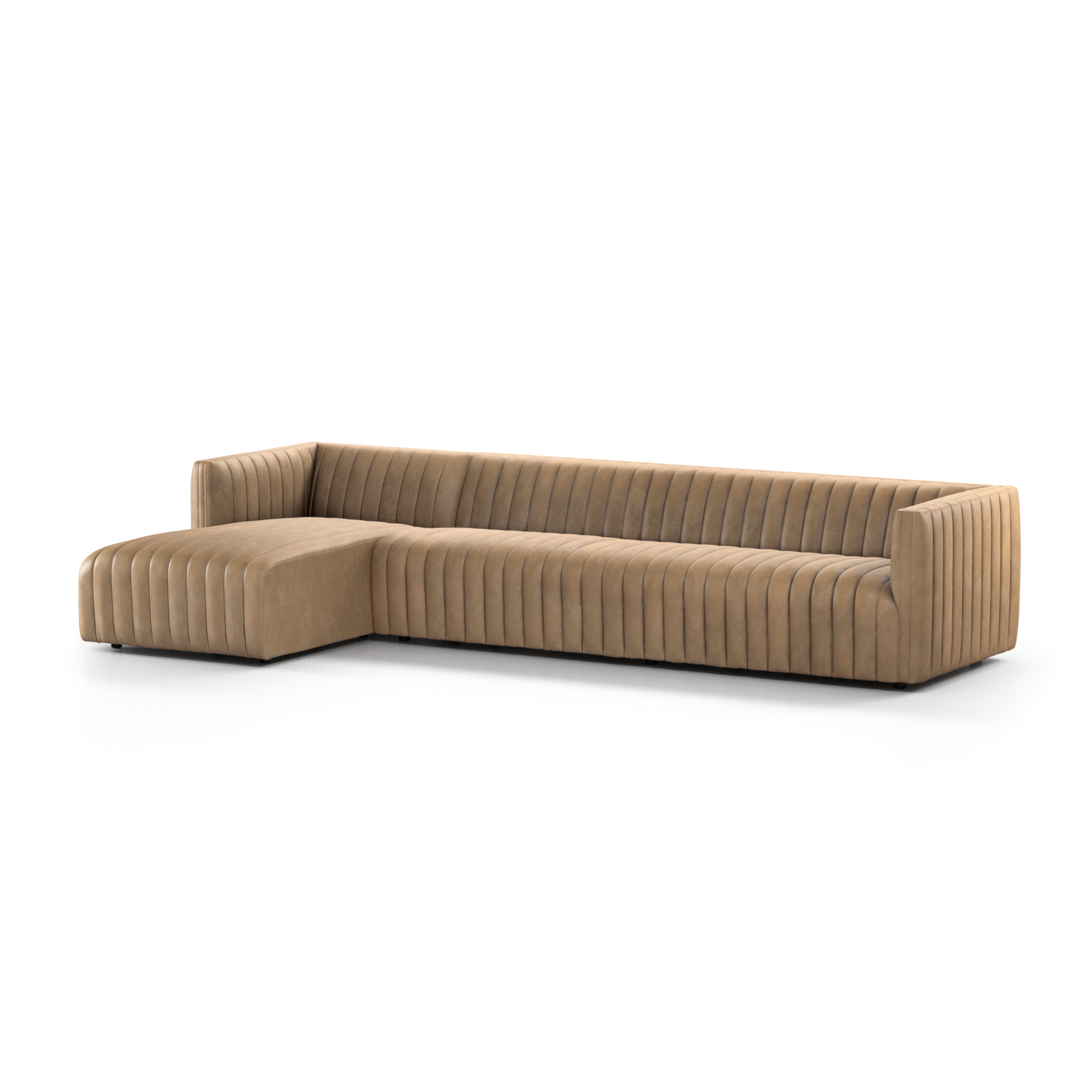 Augustine 2-pc Sectional 126" / Left Arm Facing / Palermo DriftSectionals Four Hands  126" Left Arm Facing Palermo Drift Four Hands, Burke Decor, Mid Century Modern Furniture, Old Bones Furniture Company, Old Bones Co, Modern Mid Century, Designer Furniture, https://www.oldbonesco.com/
