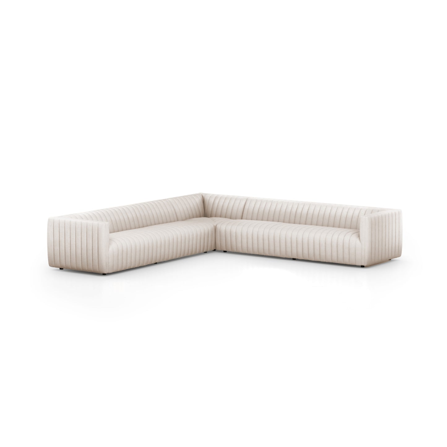Augustine 3-PC Sectional 126" / Dover CrescentSectional Four Hands  126" Dover Crescent  Four Hands, Mid Century Modern Furniture, Old Bones Furniture Company, Old Bones Co, Modern Mid Century, Designer Furniture, https://www.oldbonesco.com/