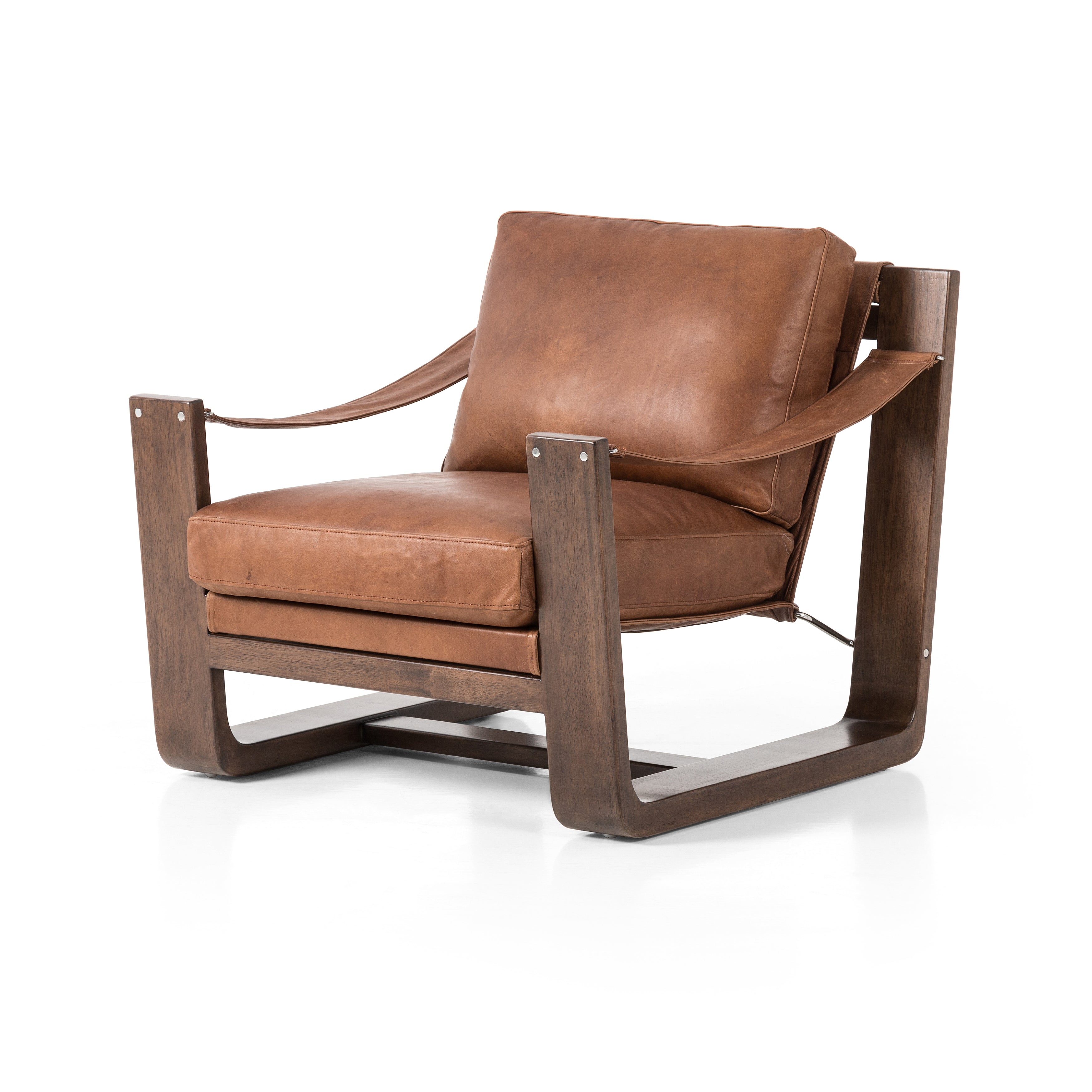 Cesar Chair-Heirloom Sienna Lounge Chair Four Hands     Four Hands, Mid Century Modern Furniture, Old Bones Furniture Company, Old Bones Co, Modern Mid Century, Designer Furniture, https://www.oldbonesco.com/