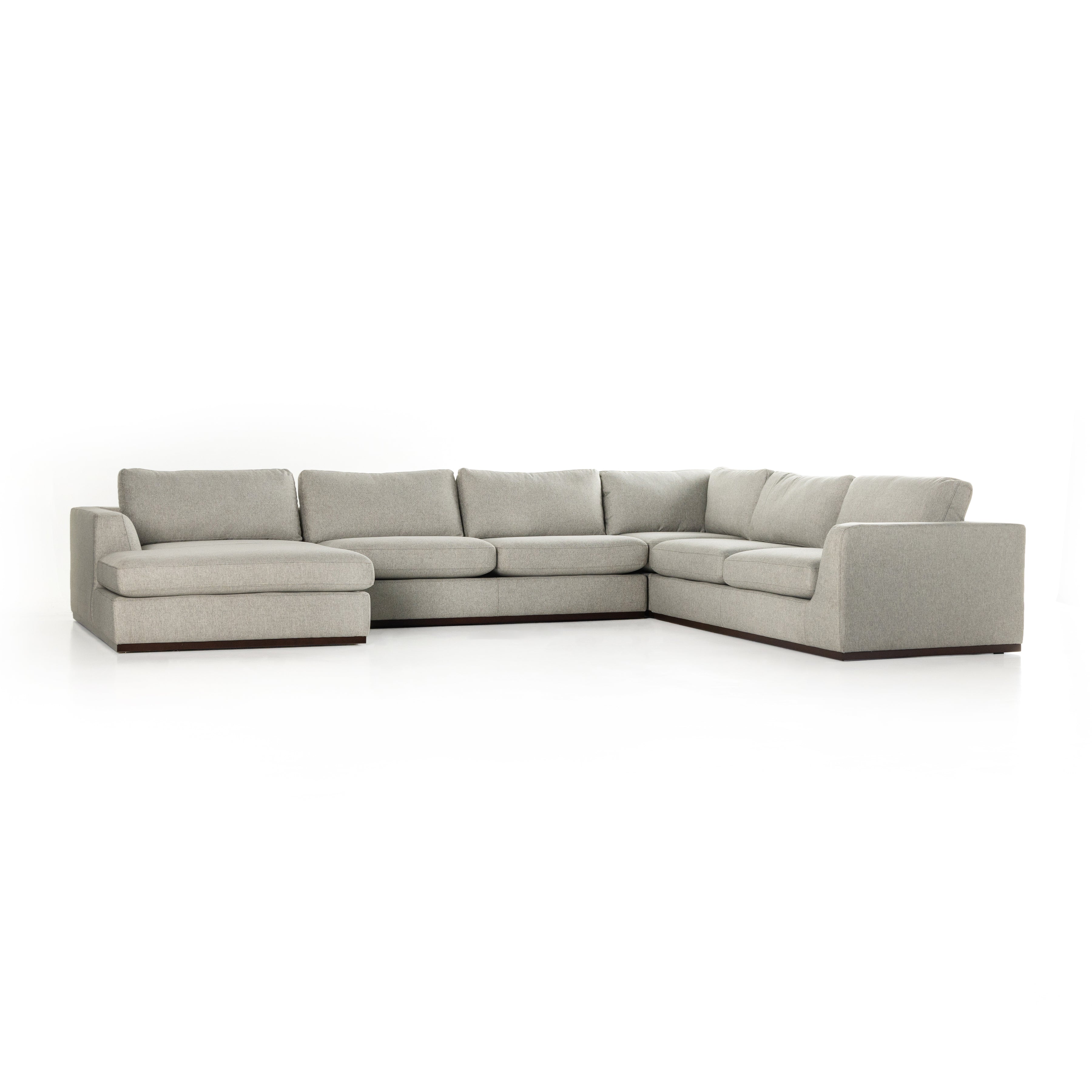 Colt 4-PC Sectional Aldred Silver / Left FacingSectional Four Hands  Aldred Silver Left Facing  Four Hands, Mid Century Modern Furniture, Old Bones Furniture Company, Old Bones Co, Modern Mid Century, Designer Furniture, https://www.oldbonesco.com/