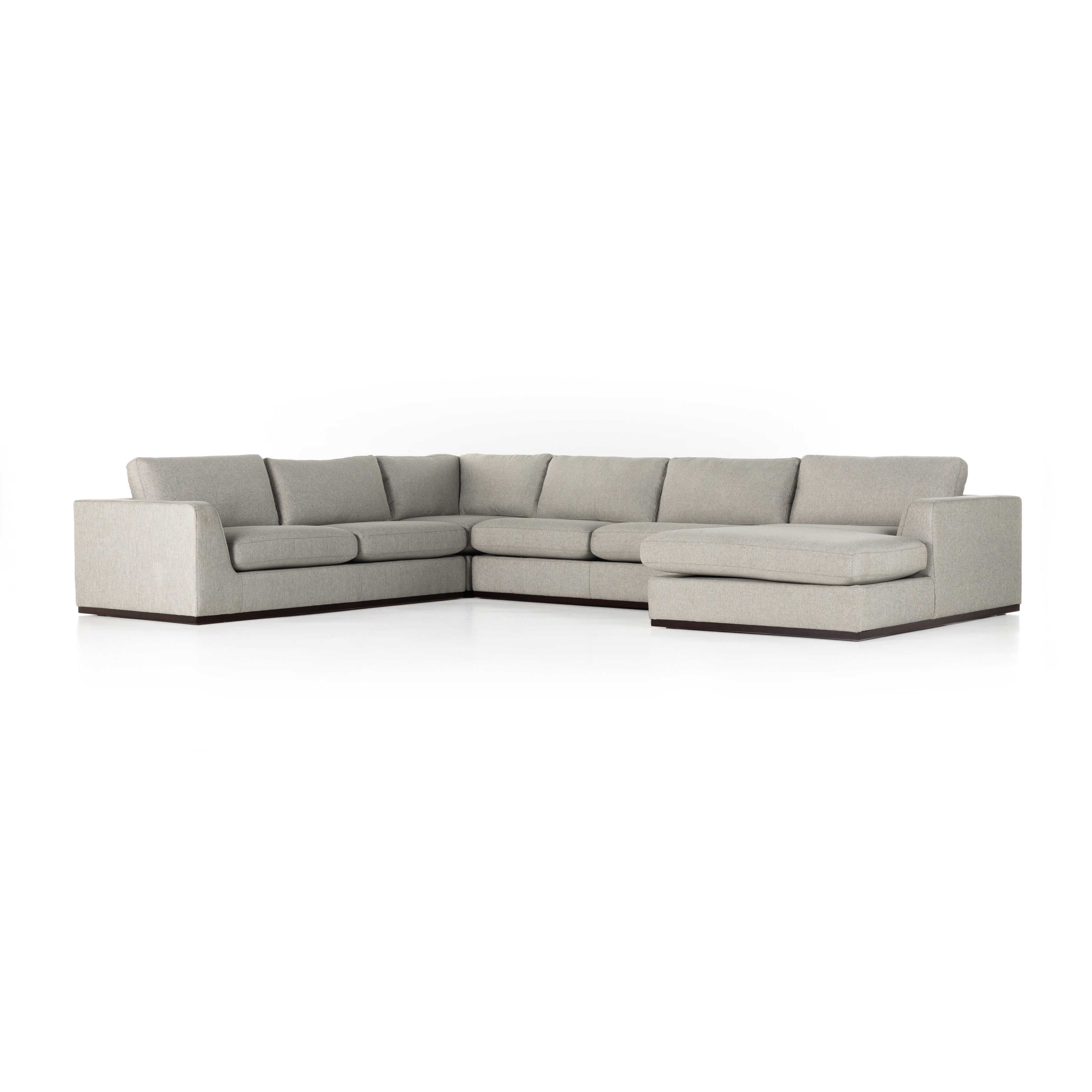 Colt 4-PC Sectional Aldred Silver / Right FacingSectional Four Hands  Aldred Silver Right Facing  Four Hands, Mid Century Modern Furniture, Old Bones Furniture Company, Old Bones Co, Modern Mid Century, Designer Furniture, https://www.oldbonesco.com/