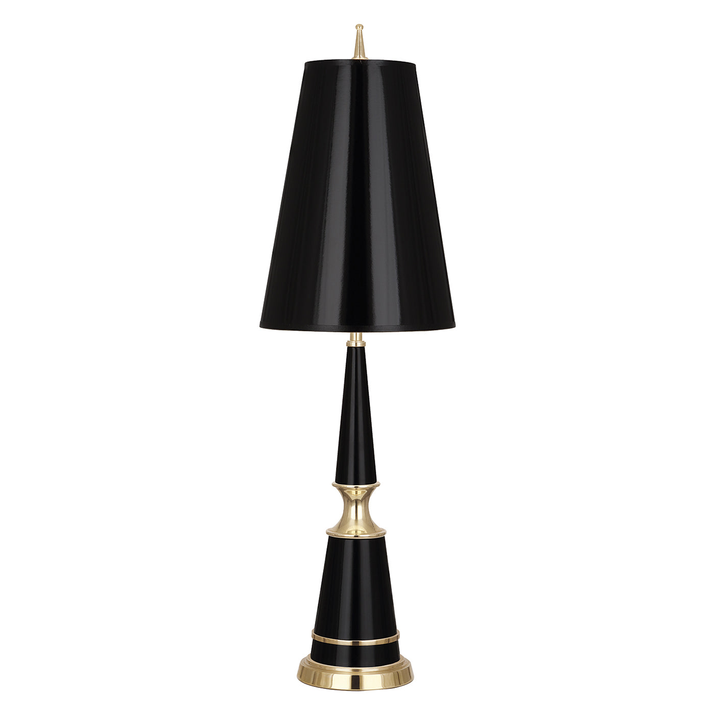 Load image into Gallery viewer, Versailles Table Lamp With Painted Shade BlackTable Lamp Jonathan Adler  Black   Four Hands, Burke Decor, Mid Century Modern Furniture, Old Bones Furniture Company, Old Bones Co, Modern Mid Century, Designer Furniture, https://www.oldbonesco.com/
