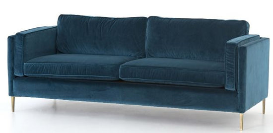 Emery 84" Sofa Sapphire BaySofa Four Hands  Sapphire Bay   Four Hands, Burke Decor, Mid Century Modern Furniture, Old Bones Furniture Company, Old Bones Co, Modern Mid Century, Designer Furniture, https://www.oldbonesco.com/