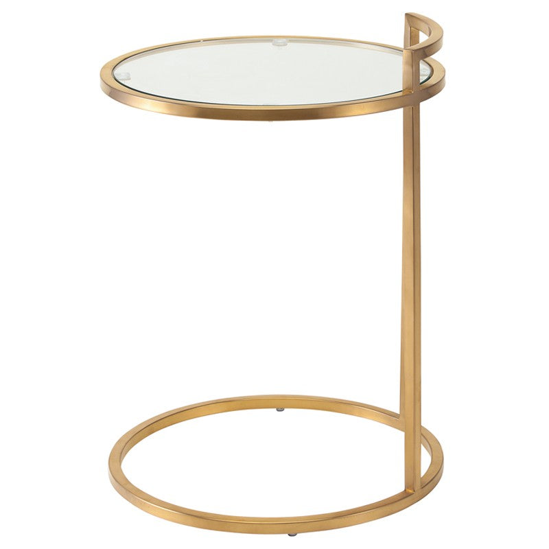 Lily Clear Glass Side Table Side Table Nuevo     Four Hands, Burke Decor, Mid Century Modern Furniture, Old Bones Furniture Company, Old Bones Co, Modern Mid Century, Designer Furniture, https://www.oldbonesco.com/