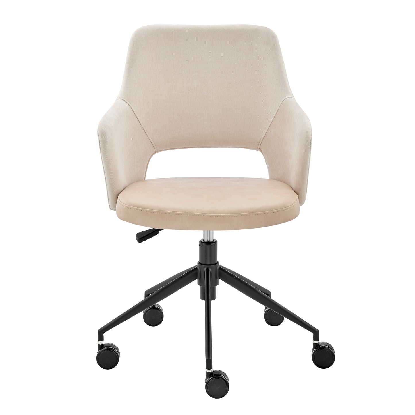 Darcie Office Chair Light Beige/Beige/BlackOffice Chairs Eurostyle  Light Beige/Beige/Black   Four Hands, Mid Century Modern Furniture, Old Bones Furniture Company, Old Bones Co, Modern Mid Century, Designer Furniture, https://www.oldbonesco.com/