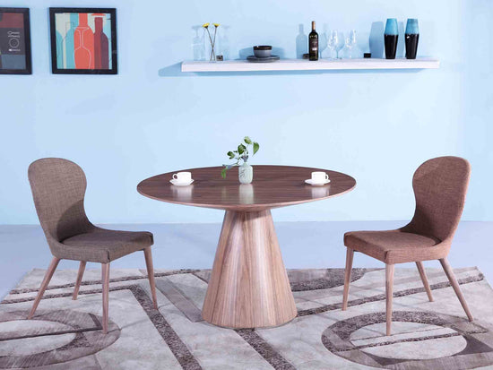 Load image into Gallery viewer, Kira Round Dining Table Dining Table Whiteline     Four Hands, Burke Decor, Mid Century Modern Furniture, Old Bones Furniture Company, Old Bones Co, Modern Mid Century, Designer Furniture, https://www.oldbonesco.com/
