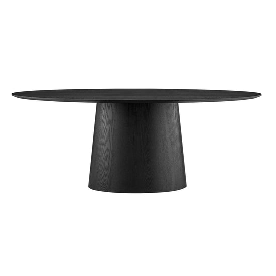 Deodat 79" Oval Table Matte BlackDining Table Eurostyle  Matte Black   Four Hands, Mid Century Modern Furniture, Old Bones Furniture Company, Old Bones Co, Modern Mid Century, Designer Furniture, https://www.oldbonesco.com/