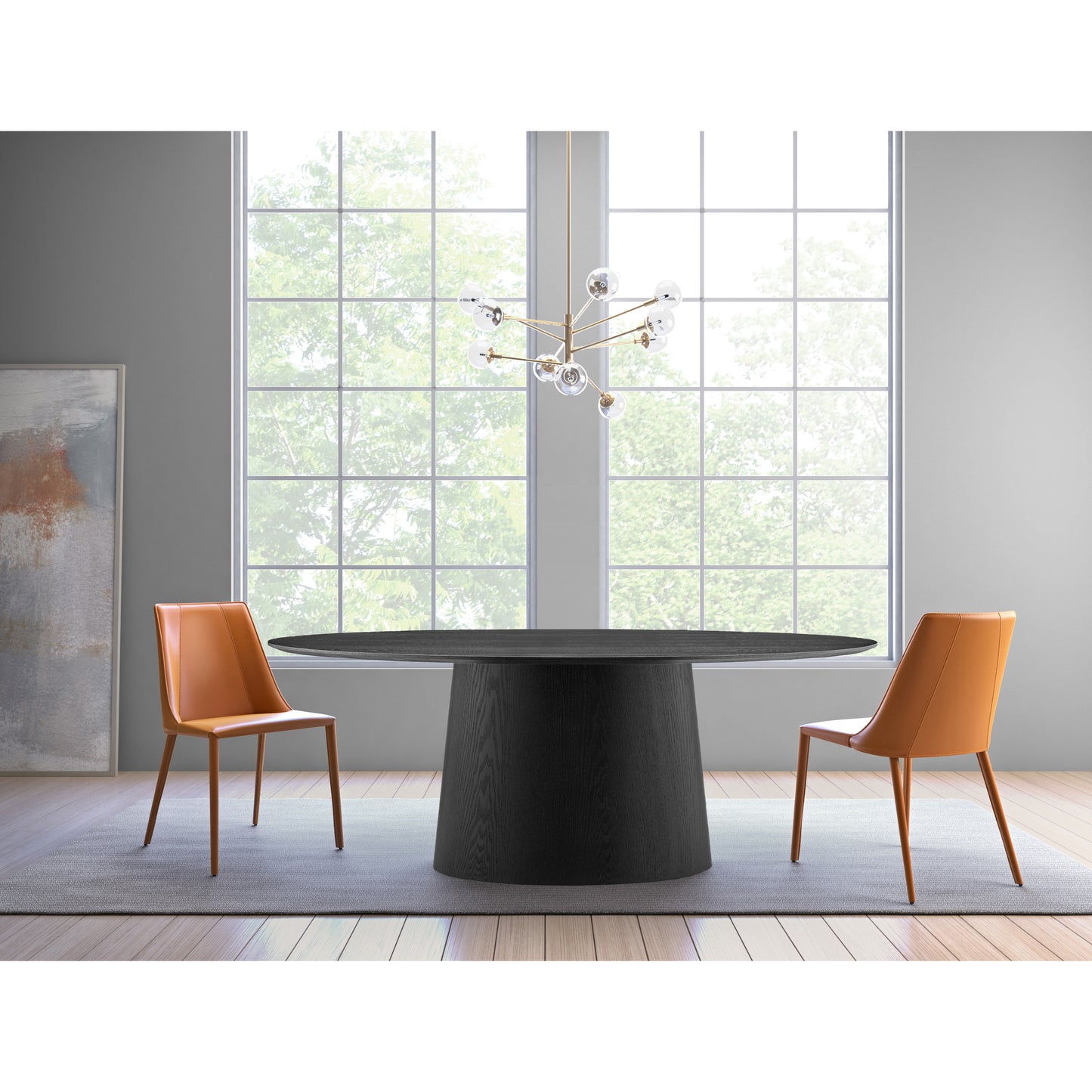 Load image into Gallery viewer, Deodat 79&amp;quot; Oval Table Dining Table Eurostyle     Four Hands, Mid Century Modern Furniture, Old Bones Furniture Company, Old Bones Co, Modern Mid Century, Designer Furniture, https://www.oldbonesco.com/
