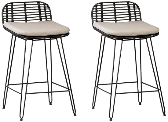 Bani Counterstool (Set of 2) Outdoor Chair Dovetail     Four Hands, Burke Decor, Mid Century Modern Furniture, Old Bones Furniture Company, Old Bones Co, Modern Mid Century, Designer Furniture, https://www.oldbonesco.com/