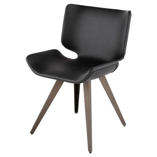 Astra Dining Chair - Black Dining Chair Nuevo     Four Hands, Burke Decor, Mid Century Modern Furniture, Old Bones Furniture Company, Old Bones Co, Modern Mid Century, Designer Furniture, https://www.oldbonesco.com/