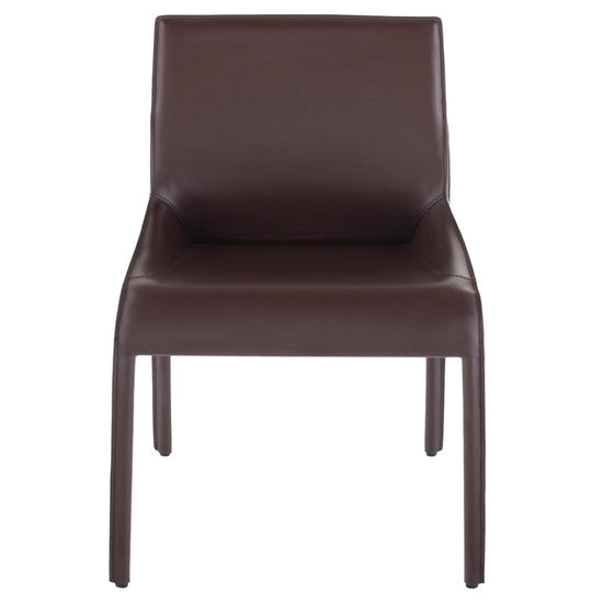 Load image into Gallery viewer, Delphine Dining Chair - Brown Dining Chair Nuevo     Four Hands, Burke Decor, Mid Century Modern Furniture, Old Bones Furniture Company, Old Bones Co, Modern Mid Century, Designer Furniture, https://www.oldbonesco.com/
