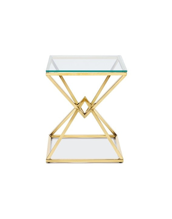 Chandler Side Table - polished Gold Steel Side Table Lievo     Four Hands, Burke Decor, Mid Century Modern Furniture, Old Bones Furniture Company, Old Bones Co, Modern Mid Century, Designer Furniture, https://www.oldbonesco.com/