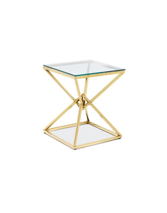 Chandler Side Table - polished Gold Steel Side Table Lievo     Four Hands, Burke Decor, Mid Century Modern Furniture, Old Bones Furniture Company, Old Bones Co, Modern Mid Century, Designer Furniture, https://www.oldbonesco.com/