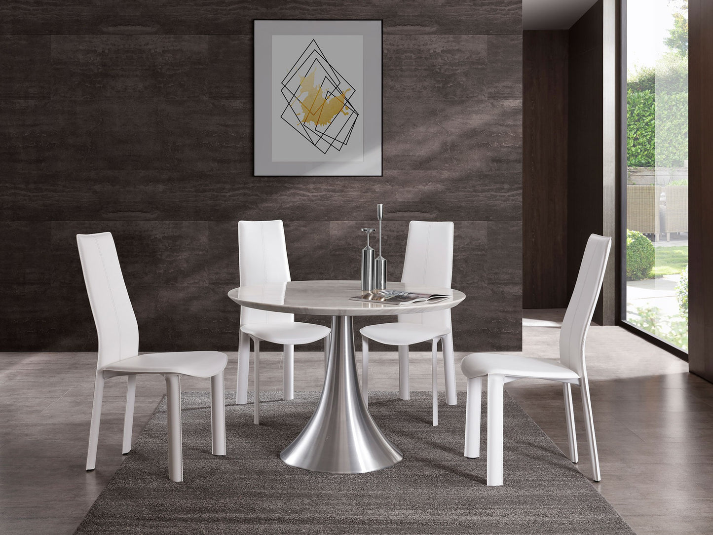 Flow Round Dining Table Dining Table Whiteline     Four Hands, Burke Decor, Mid Century Modern Furniture, Old Bones Furniture Company, Old Bones Co, Modern Mid Century, Designer Furniture, https://www.oldbonesco.com/