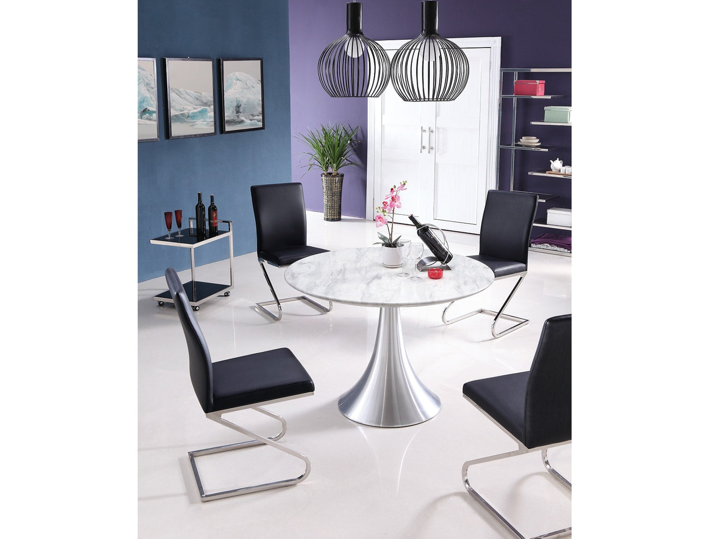 Flow Round Dining Table Dining Table Whiteline     Four Hands, Burke Decor, Mid Century Modern Furniture, Old Bones Furniture Company, Old Bones Co, Modern Mid Century, Designer Furniture, https://www.oldbonesco.com/