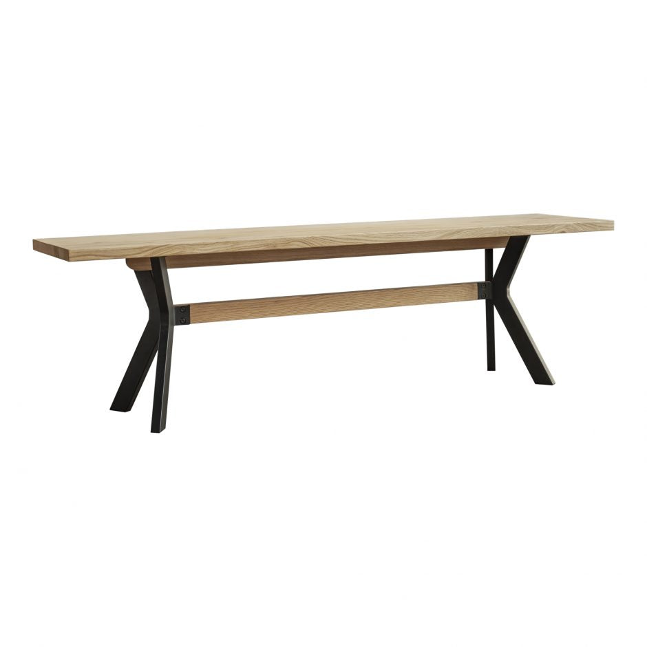 Nevada Bench Bench Moe's     Four Hands, Burke Decor, Mid Century Modern Furniture, Old Bones Furniture Company, Old Bones Co, Modern Mid Century, Designer Furniture, https://www.oldbonesco.com/