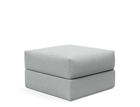 Cornila Ottoman 538 Melange Light GreyOttoman INNOVATION  538 Melange Light Grey   Four Hands, Burke Decor, Mid Century Modern Furniture, Old Bones Furniture Company, Old Bones Co, Modern Mid Century, Designer Furniture, https://www.oldbonesco.com/