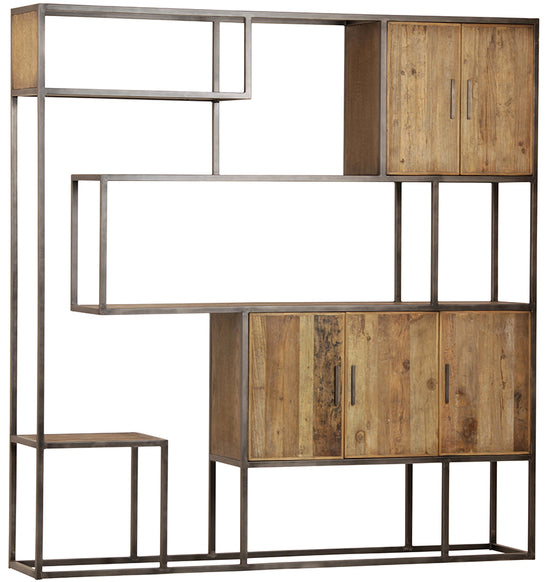 Lutz Wall Unit SHELVING Dovetail     Four Hands, Burke Decor, Mid Century Modern Furniture, Old Bones Furniture Company, Old Bones Co, Modern Mid Century, Designer Furniture, https://www.oldbonesco.com/