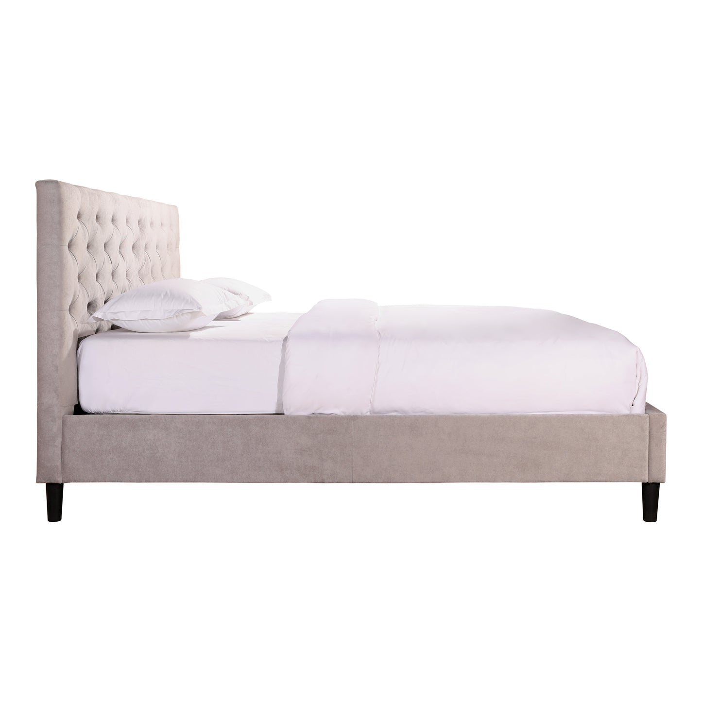 Genie Storage Bed Queen Grey Velvet Beds Moe's     Four Hands, Burke Decor, Mid Century Modern Furniture, Old Bones Furniture Company, Old Bones Co, Modern Mid Century, Designer Furniture, https://www.oldbonesco.com/