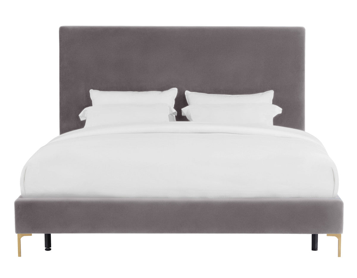 Delilah Textured Velvet Bed in Queen Bed TOV Furniture     Four Hands, Burke Decor, Mid Century Modern Furniture, Old Bones Furniture Company, Old Bones Co, Modern Mid Century, Designer Furniture, https://www.oldbonesco.com/