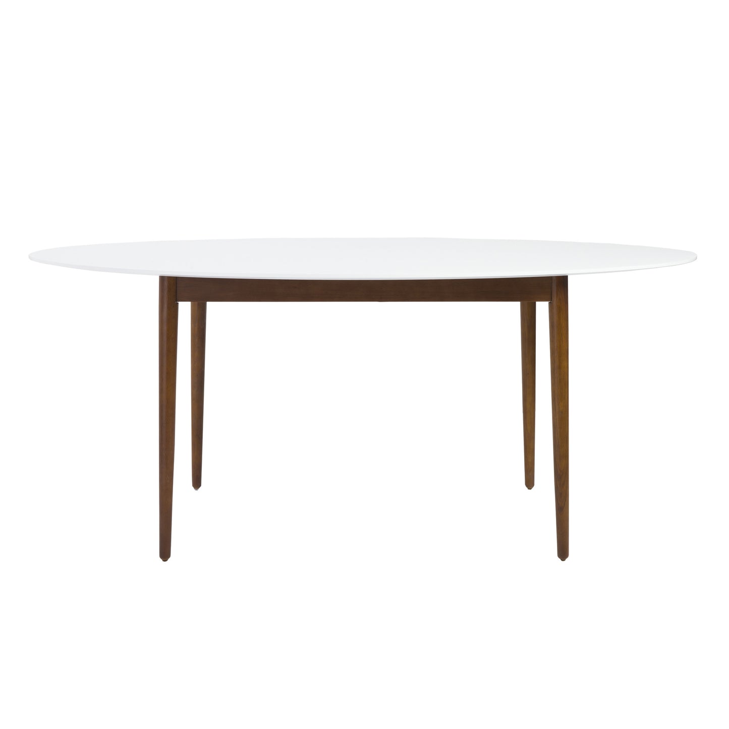Load image into Gallery viewer, Manon Oval Dining Table White/WalnutDining Table Eurostyle  White/Walnut   Four Hands, Burke Decor, Mid Century Modern Furniture, Old Bones Furniture Company, Old Bones Co, Modern Mid Century, Designer Furniture, https://www.oldbonesco.com/

