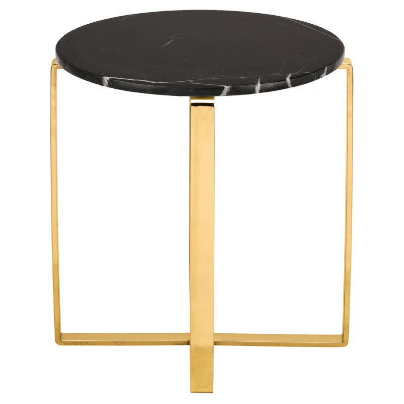 Rosa Black Stone Side Table TABLE Nuevo     Four Hands, Burke Decor, Mid Century Modern Furniture, Old Bones Furniture Company, Old Bones Co, Modern Mid Century, Designer Furniture, https://www.oldbonesco.com/