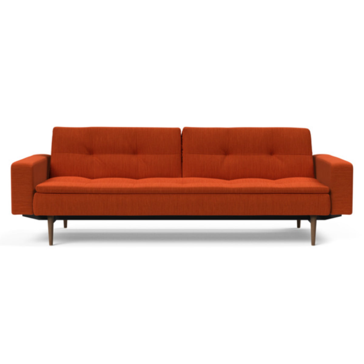 Dublexo Styletto Sofa Bed Dark Wood With Arms Daybed INNOVATION     Four Hands, Burke Decor, Mid Century Modern Furniture, Old Bones Furniture Company, Old Bones Co, Modern Mid Century, Designer Furniture, https://www.oldbonesco.com/