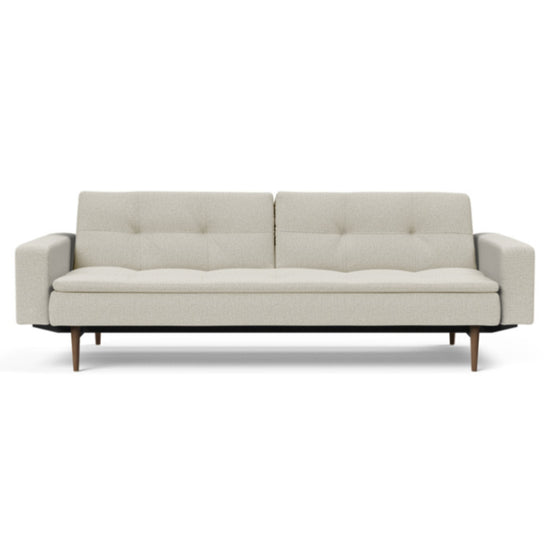 Dublexo Styletto Sofa Bed Dark Wood With Arms Daybed INNOVATION     Four Hands, Burke Decor, Mid Century Modern Furniture, Old Bones Furniture Company, Old Bones Co, Modern Mid Century, Designer Furniture, https://www.oldbonesco.com/