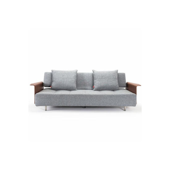 Load image into Gallery viewer, Long Horn D.E. Sofa Bed With Arms 565 Twist GraniteDaybed INNOVATION  565 Twist Granite   Four Hands, Burke Decor, Mid Century Modern Furniture, Old Bones Furniture Company, Old Bones Co, Modern Mid Century, Designer Furniture, https://www.oldbonesco.com/
