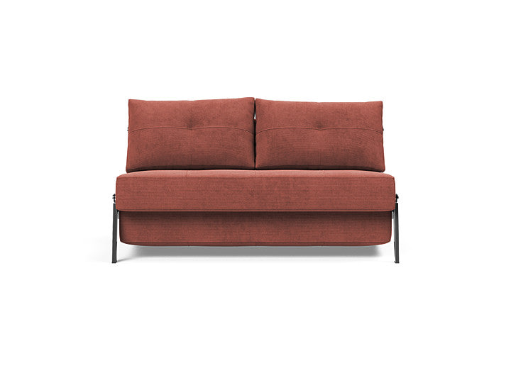 Load image into Gallery viewer, Cubed Full Size Sofa Bed With Chrome Legs 317 Cordufine RustSofa Beds INNOVATION  317 Cordufine Rust   Four Hands, Burke Decor, Mid Century Modern Furniture, Old Bones Furniture Company, Old Bones Co, Modern Mid Century, Designer Furniture, https://www.oldbonesco.com/
