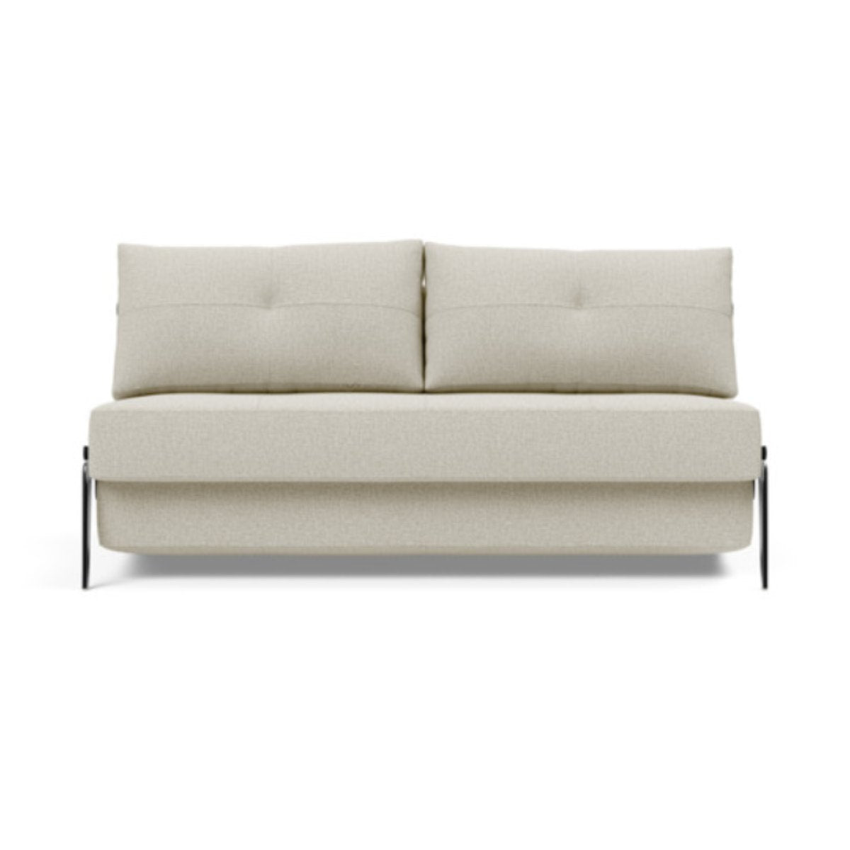 Cubed Queen Size Sofa Bed With Alu Legs 527 Mixed Dance NaturalSofa Beds INNOVATION  527 Mixed Dance Natural   Four Hands, Burke Decor, Mid Century Modern Furniture, Old Bones Furniture Company, Old Bones Co, Modern Mid Century, Designer Furniture, https://www.oldbonesco.com/