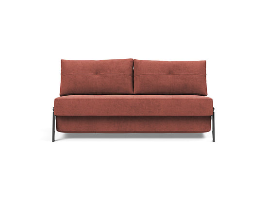 Load image into Gallery viewer, Cubed Queen Size Sofa Bed With Chrome Legs 317 Cordufine RustSofa Beds INNOVATION  317 Cordufine Rust   Four Hands, Burke Decor, Mid Century Modern Furniture, Old Bones Furniture Company, Old Bones Co, Modern Mid Century, Designer Furniture, https://www.oldbonesco.com/
