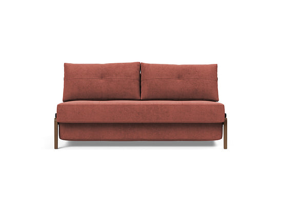 Cubed Queen Size Sofa Bed With Dark Wood Legs 317 Cordufine RustSofa Beds INNOVATION  317 Cordufine Rust   Four Hands, Burke Decor, Mid Century Modern Furniture, Old Bones Furniture Company, Old Bones Co, Modern Mid Century, Designer Furniture, https://www.oldbonesco.com/