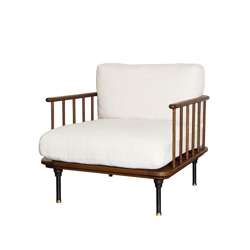 Load image into Gallery viewer, Distrikt Occasional Chair- Dark Oak Lounge Chair District Eight     Four Hands, Burke Decor, Mid Century Modern Furniture, Old Bones Furniture Company, Old Bones Co, Modern Mid Century, Designer Furniture, https://www.oldbonesco.com/
