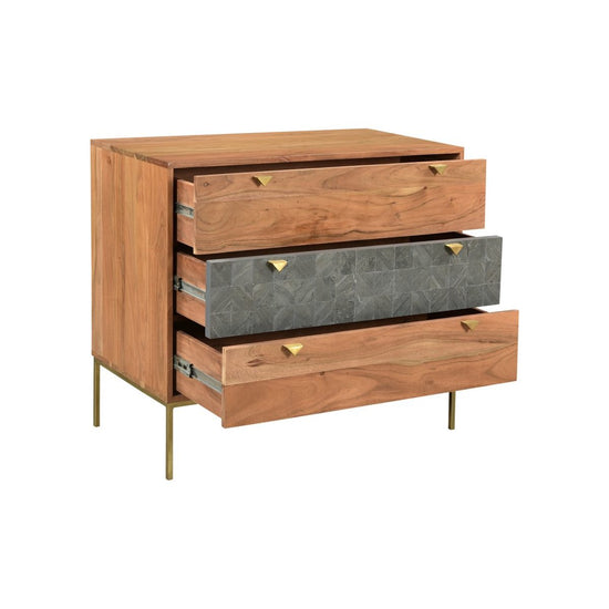 Alessio 3 Drawer Chest Dressers Moe's     Four Hands, Burke Decor, Mid Century Modern Furniture, Old Bones Furniture Company, Old Bones Co, Modern Mid Century, Designer Furniture, https://www.oldbonesco.com/