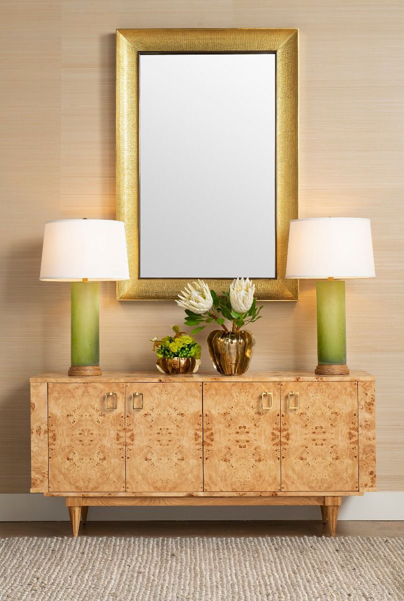 Beau 4-Door Cabinet, Burl Cabinet Bungalow 5     Four Hands, Burke Decor, Mid Century Modern Furniture, Old Bones Furniture Company, Old Bones Co, Modern Mid Century, Designer Furniture, https://www.oldbonesco.com/