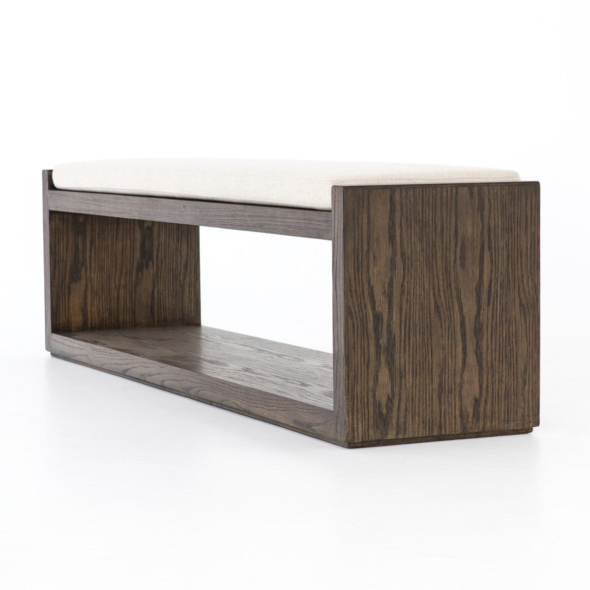 Edmon Bench-savile Flax/Warm Nettlewood Bench Four Hands     Four Hands, Burke Decor, Mid Century Modern Furniture, Old Bones Furniture Company, Old Bones Co, Modern Mid Century, Designer Furniture, https://www.oldbonesco.com/