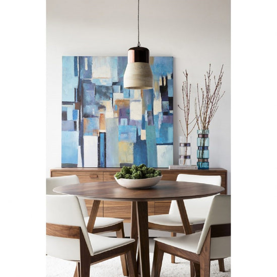 Load image into Gallery viewer, Godenza Dining Table Round Walnut Dining Tables Moe&amp;#39;s     Four Hands, Burke Decor, Mid Century Modern Furniture, Old Bones Furniture Company, Old Bones Co, Modern Mid Century, Designer Furniture, https://www.oldbonesco.com/
