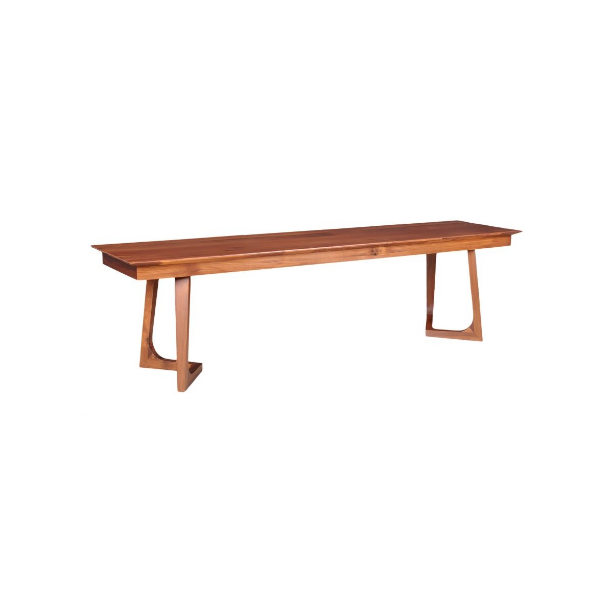 Godenza Bench Walnut Dining Benches Moe's     Four Hands, Burke Decor, Mid Century Modern Furniture, Old Bones Furniture Company, Old Bones Co, Modern Mid Century, Designer Furniture, https://www.oldbonesco.com/
